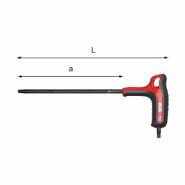 Ključ TORX sa ergonomskom T-ručicom T45  dužina 240 mm 280 HATX  USAG